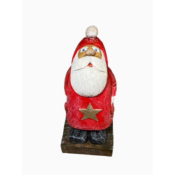 Dave Constantine Handcrafted Vintage Santa Claus Figurine With Star Accent 2005 - Picture 3 of 13